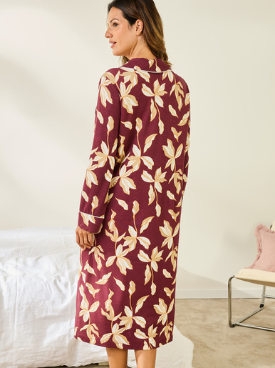 Chemise de nuit longue liquette