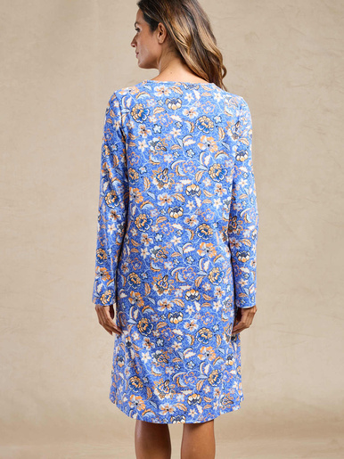 Chemise de nuit courte en coton