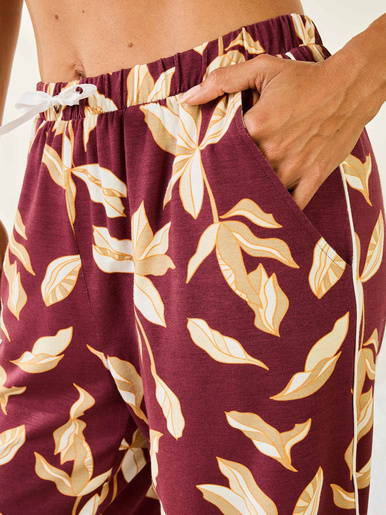 Pyjama col tailleur imprimé