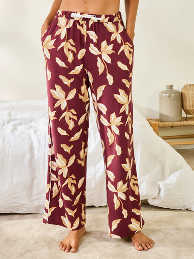 Pyjama col tailleur imprimé
