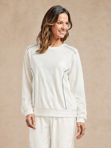 Haut de nuit sweat manches longues