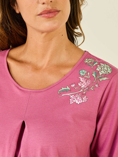 Chemise de nuit manches courtes