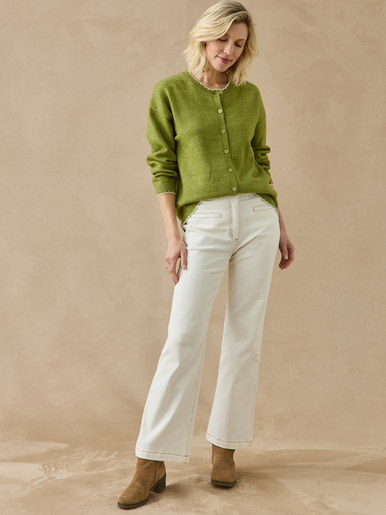 Cardigan manches longues avec laine