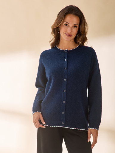 Cardigan manches longues avec laine