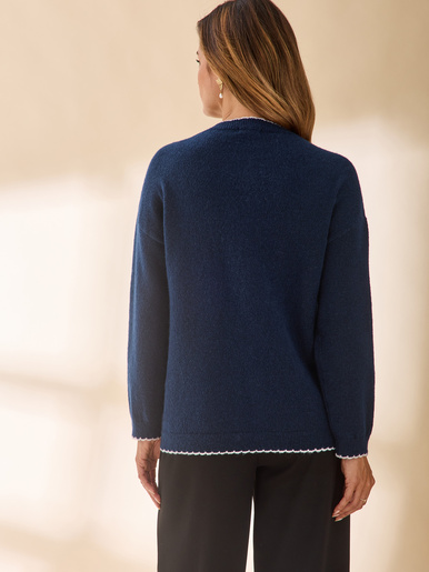 Cardigan manches longues avec laine