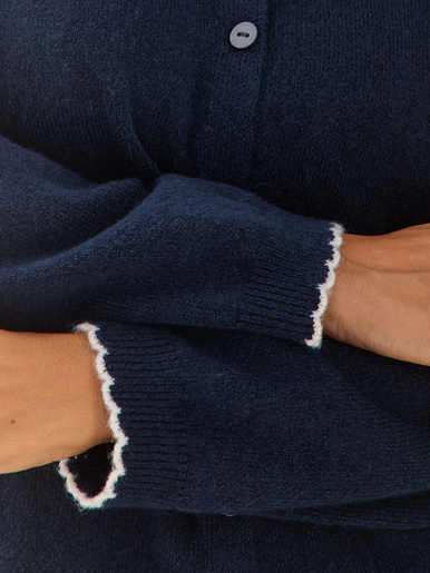 Cardigan manches longues avec laine