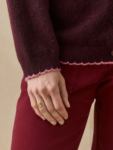 Cardigan manches longues avec laine