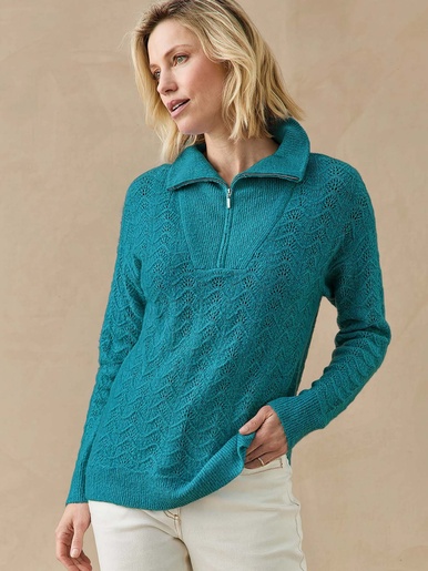 Pull col camionneur zippé