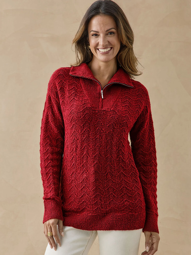 Pull col camionneur zippé