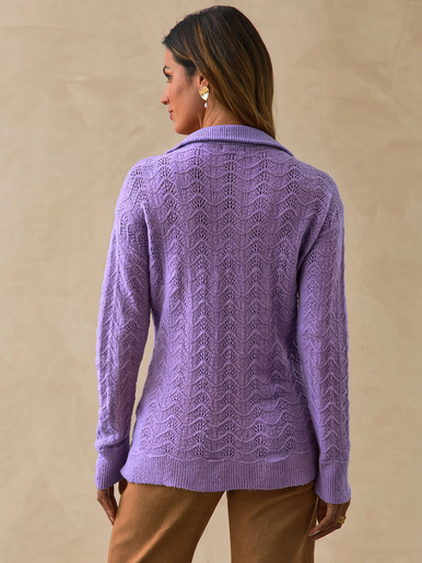 Pull col camionneur zippé
