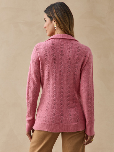 Pull col camionneur zippé