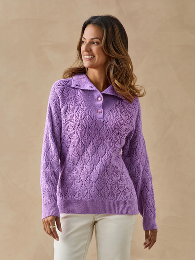 Pull col camionneur boutonné