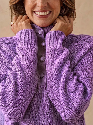Pull col camionneur boutonné