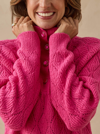 Pull col camionneur boutonné