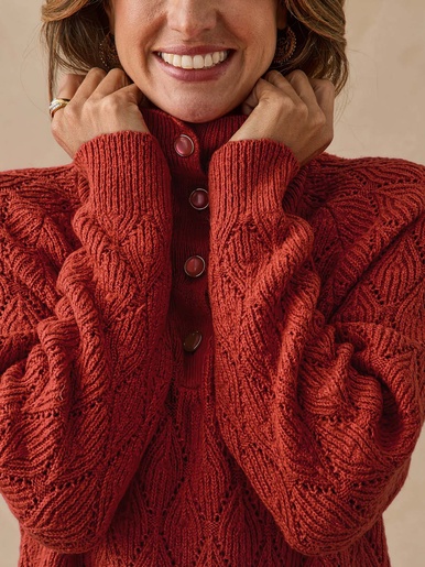 Pull col camionneur boutonné
