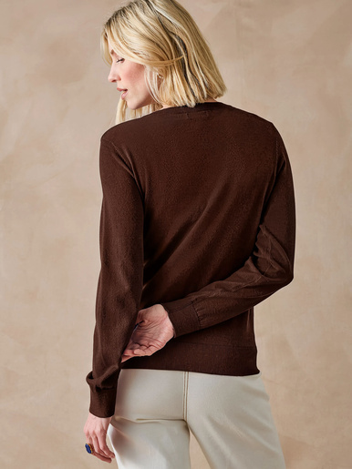 Cardigan raffiné boutons-bijoux