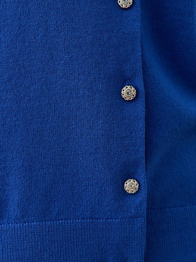 Cardigan raffiné boutons-bijoux