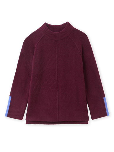 Pull col montant avec laine