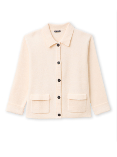 Gilet col pol en maille milano