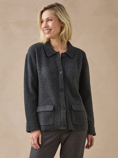 Gilet col pol en maille milano