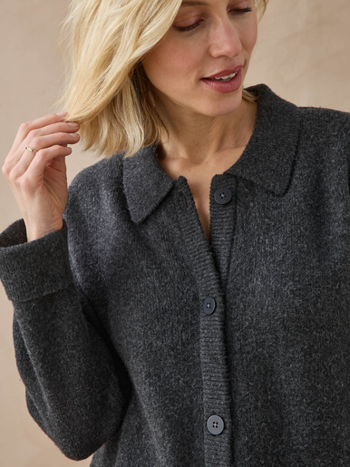 Gilet col pol en maille milano