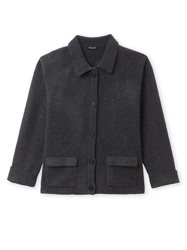 Gilet col pol en maille milano