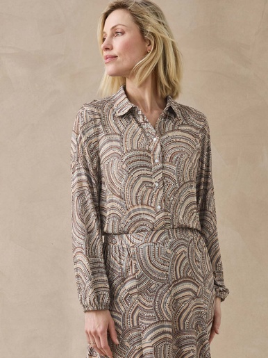 Chemisier tunique col chemise