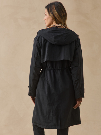 Parka fourrée déperlante à capuche