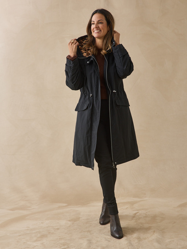 Parka fourrée déperlante à capuche