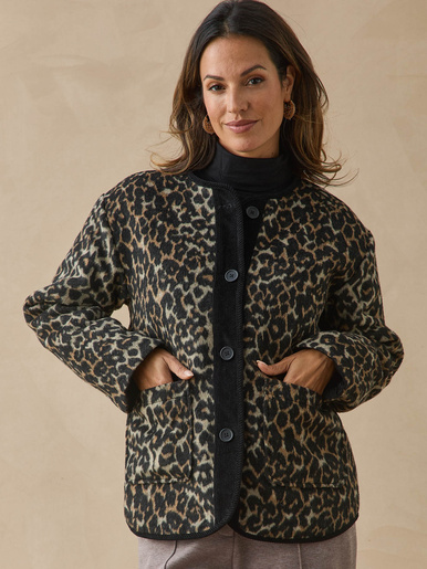 Veste boutonnée matelassée