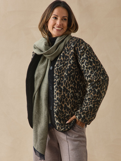 Veste boutonnée matelassée