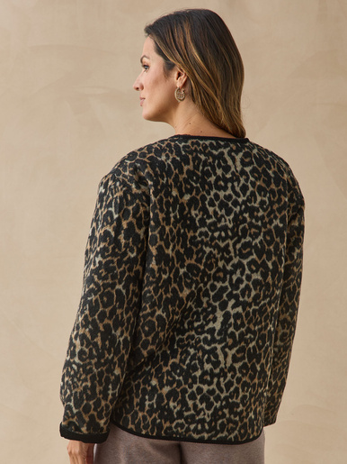 Veste boutonnée matelassée