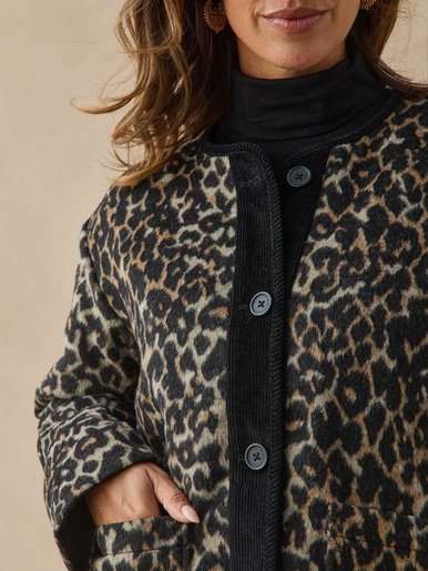 Veste boutonnée matelassée