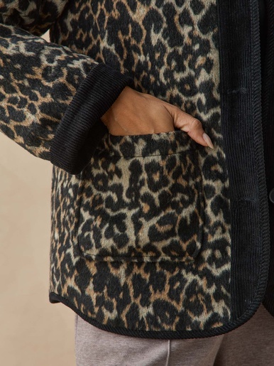 Veste boutonnée matelassée