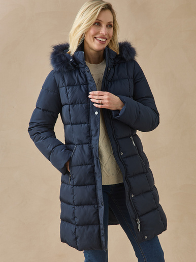 Parka longue très chaude à capuche