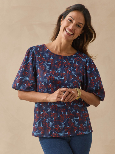 Tee-shirt en maille fantaisie