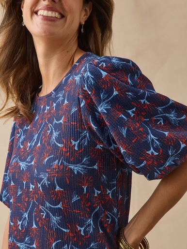 Tee-shirt en maille fantaisie