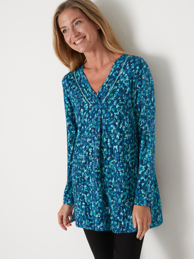 Tee-shirt tunique en maille fluide