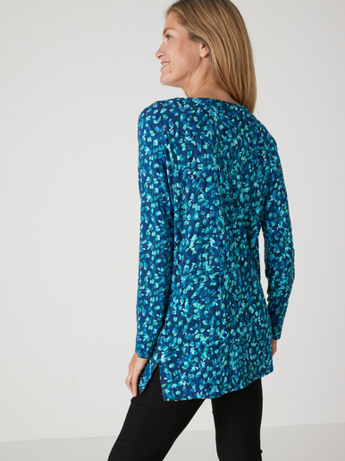 Tee-shirt tunique en maille fluide