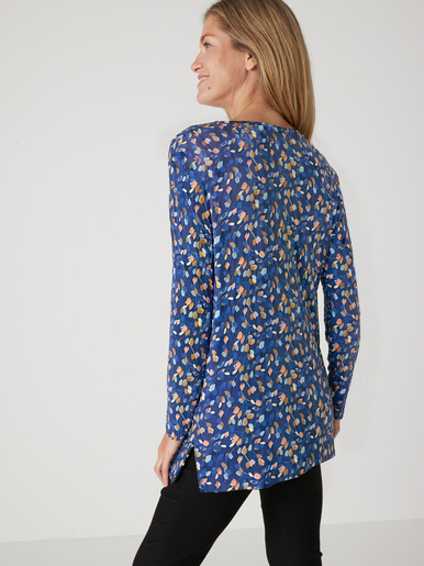 Tee-shirt tunique en maille fluide