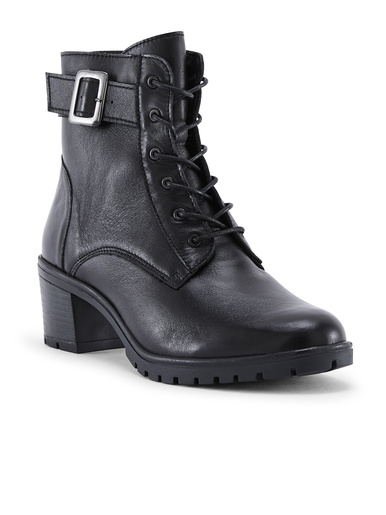 Boots cuir doublées suédine