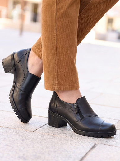 Trotteurs zippés très larges à talon
