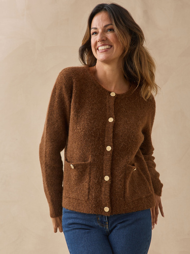 Gilet court chaud manches longues