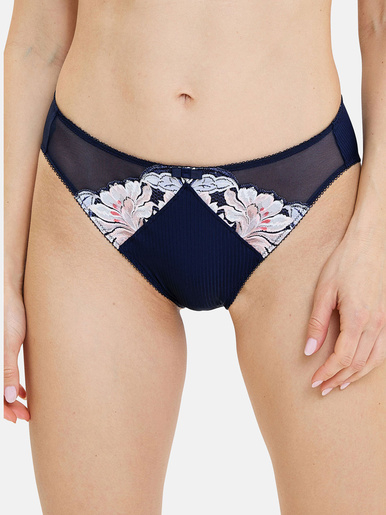 Culotte microfibre et dentelle