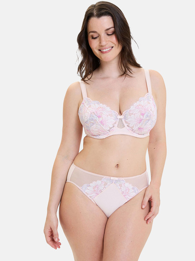 Culotte microfibre et dentelle