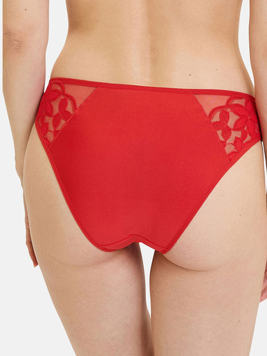 Culotte dentelle, tulle et microfibre