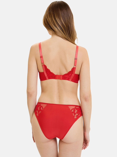 Culotte dentelle, tulle et microfibre