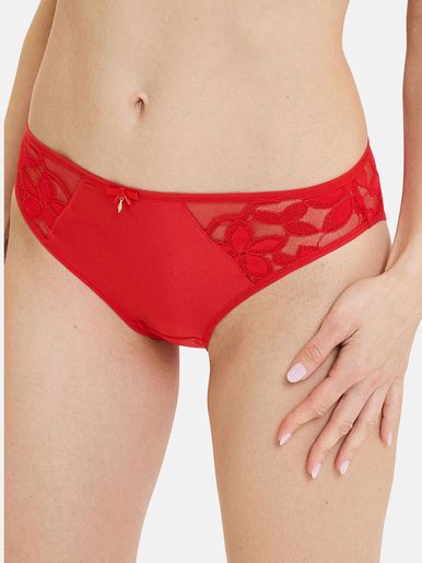 Culotte dentelle, tulle et microfibre