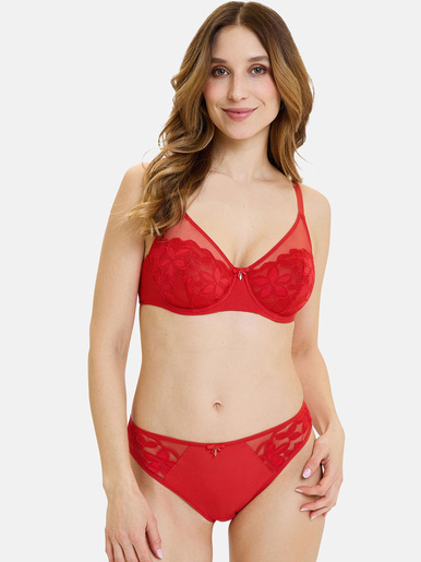 Culotte dentelle, tulle et microfibre