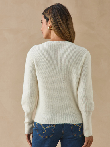 Pull manches en côtes anglaises
